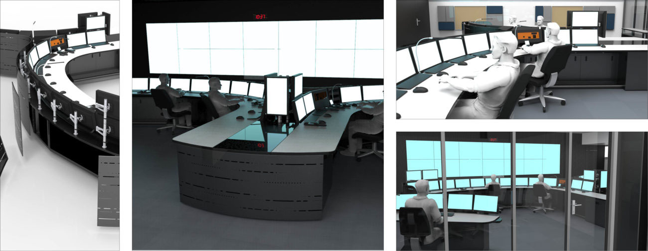 Dirif, Ergonomie et aménagement des 4 PC de surveillance routière du Périphérique Parisien et de l’A86 - Axena Ergonomie et Design d'espaces