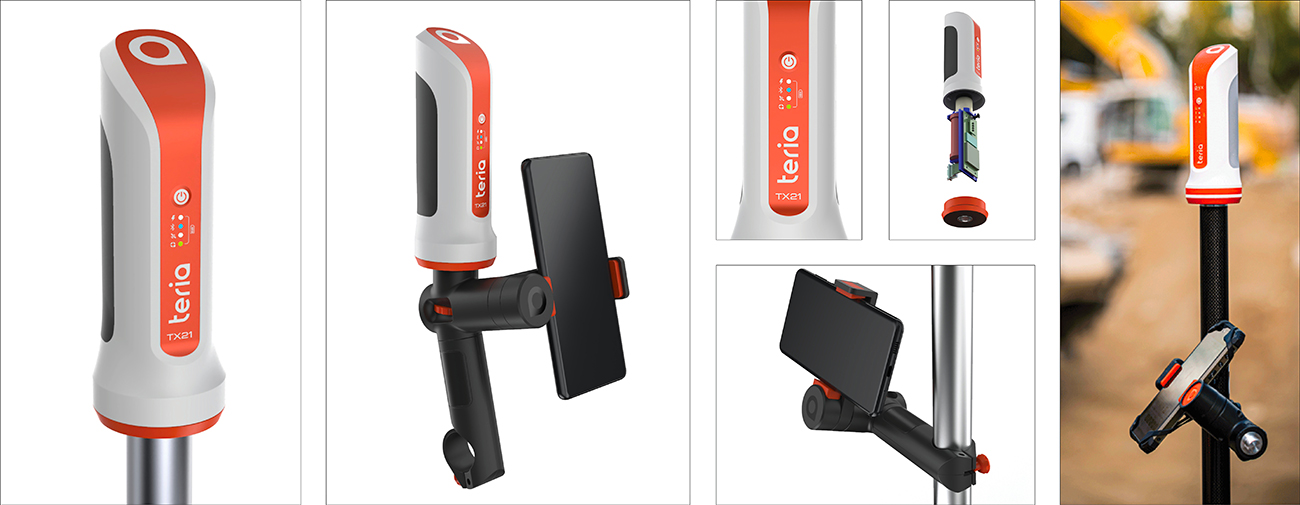 TERIA. Terminal GNSS PYX, Design Axena