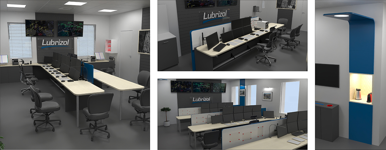 ARTELIA. Ergonomie et Aménagement des Salles de Contrôle du Site LUBRIZOL, Design Axena