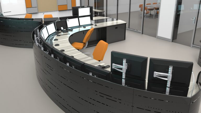Dirif, Ergonomie et aménagement des 4 PC de surveillance routière du Périphérique Parisien et de l’A86 - Axena Ergonomie et Design d'espaces