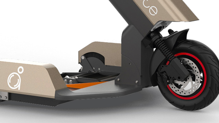 AURIZEO, Handinaute©, Module de traction électrique pour fauteuil roulant. Design Axena